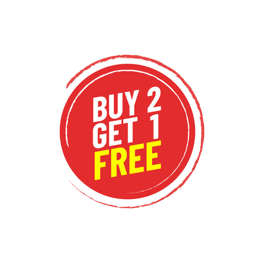 Buy 2 Get 1 FREE offer until 9th December 2023