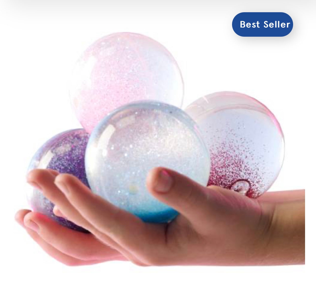 Set 4 x glitter water balls