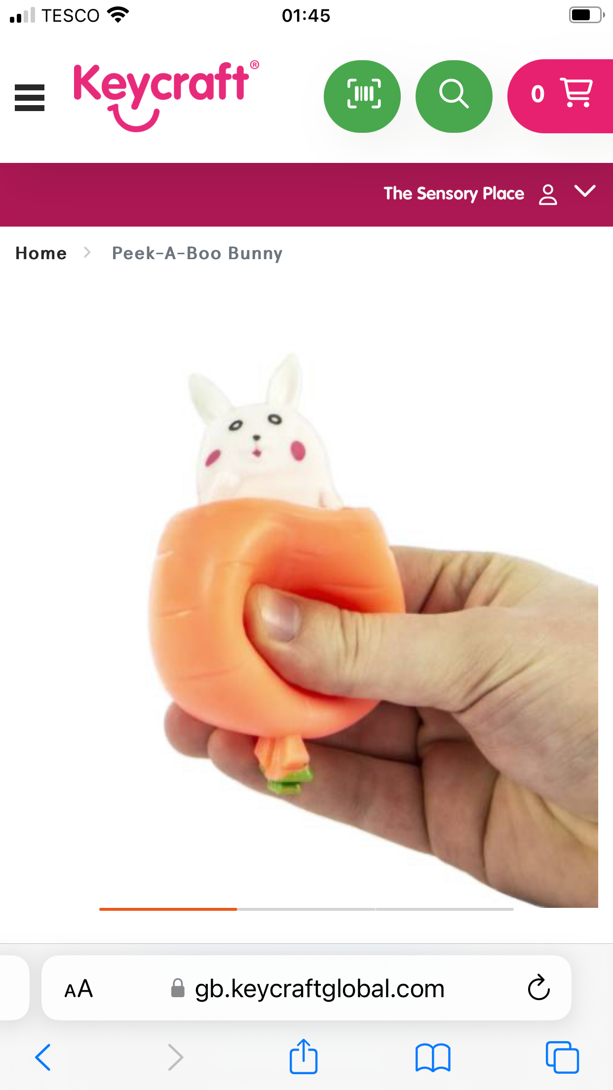 2 x peek a boo pop up bunny rabbits