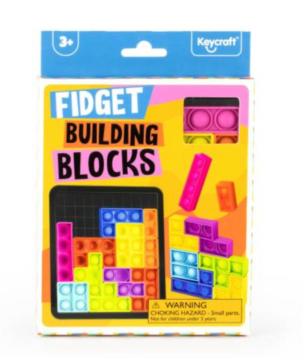 Fidget popper building blocks puzzle