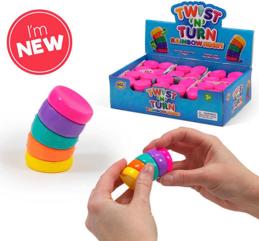 Rainbow twist n turn fidget