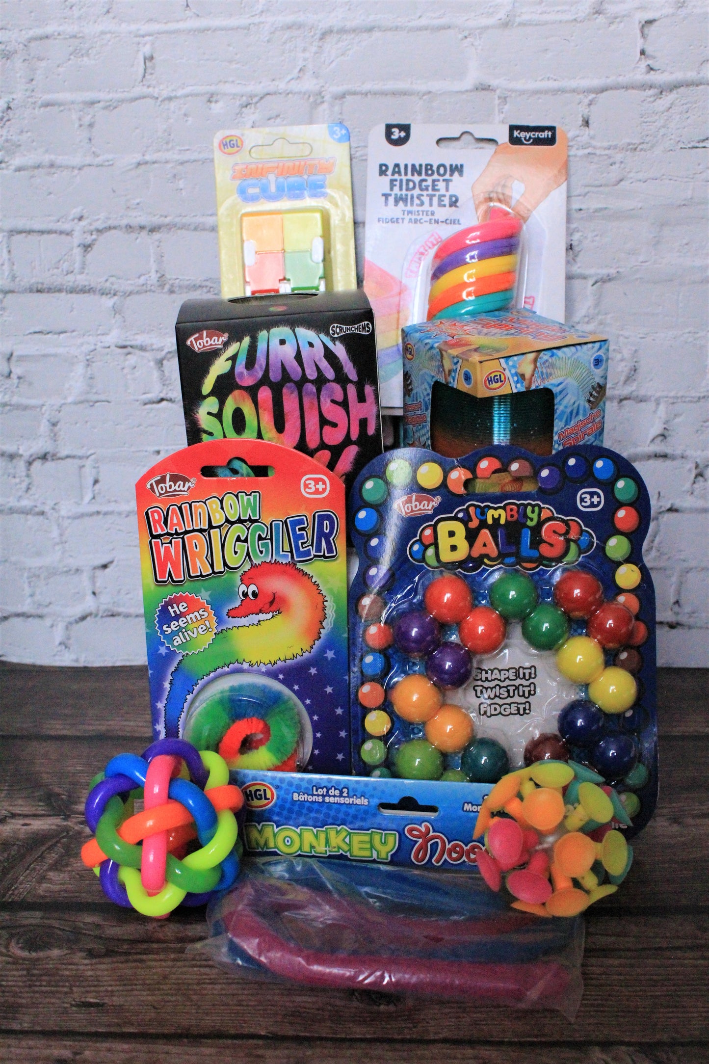 Large rainbow mixed sensory bundle