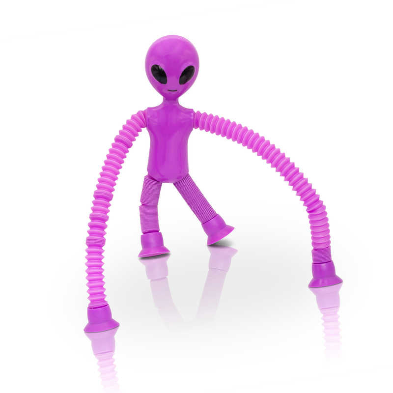 set of 2 x large light up flashing alien pop tubes