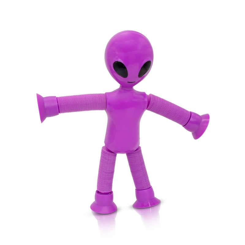 set of 2 x large light up flashing alien pop tubes