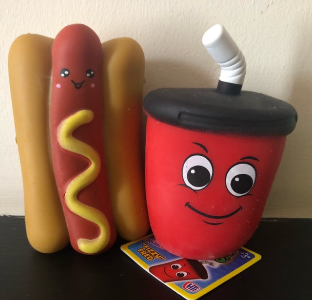 HTI Fast food stress toys Fizzy Fred & Dougie Hot Dog