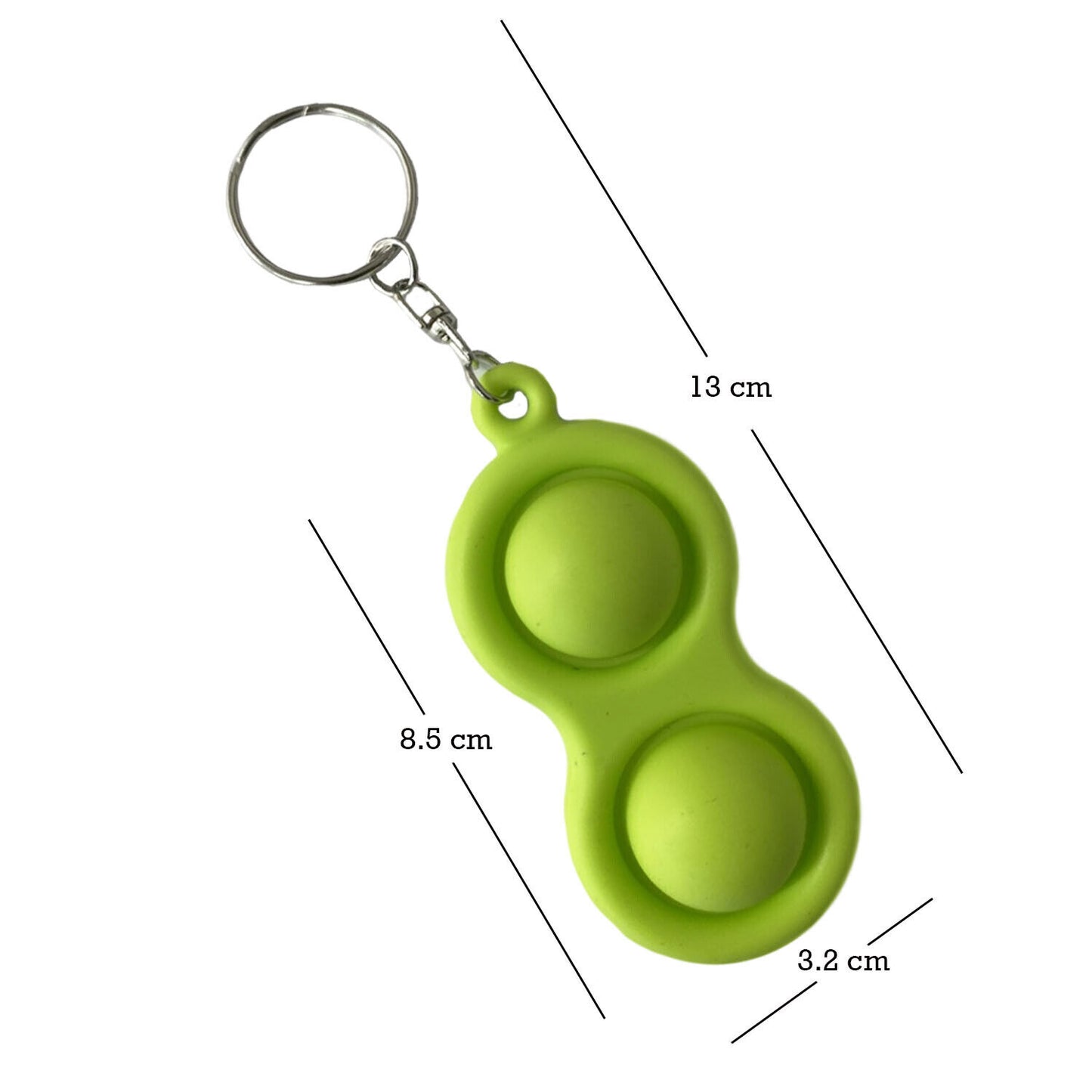 Fidget Push Popper Keyring (ORDER ADD ON)