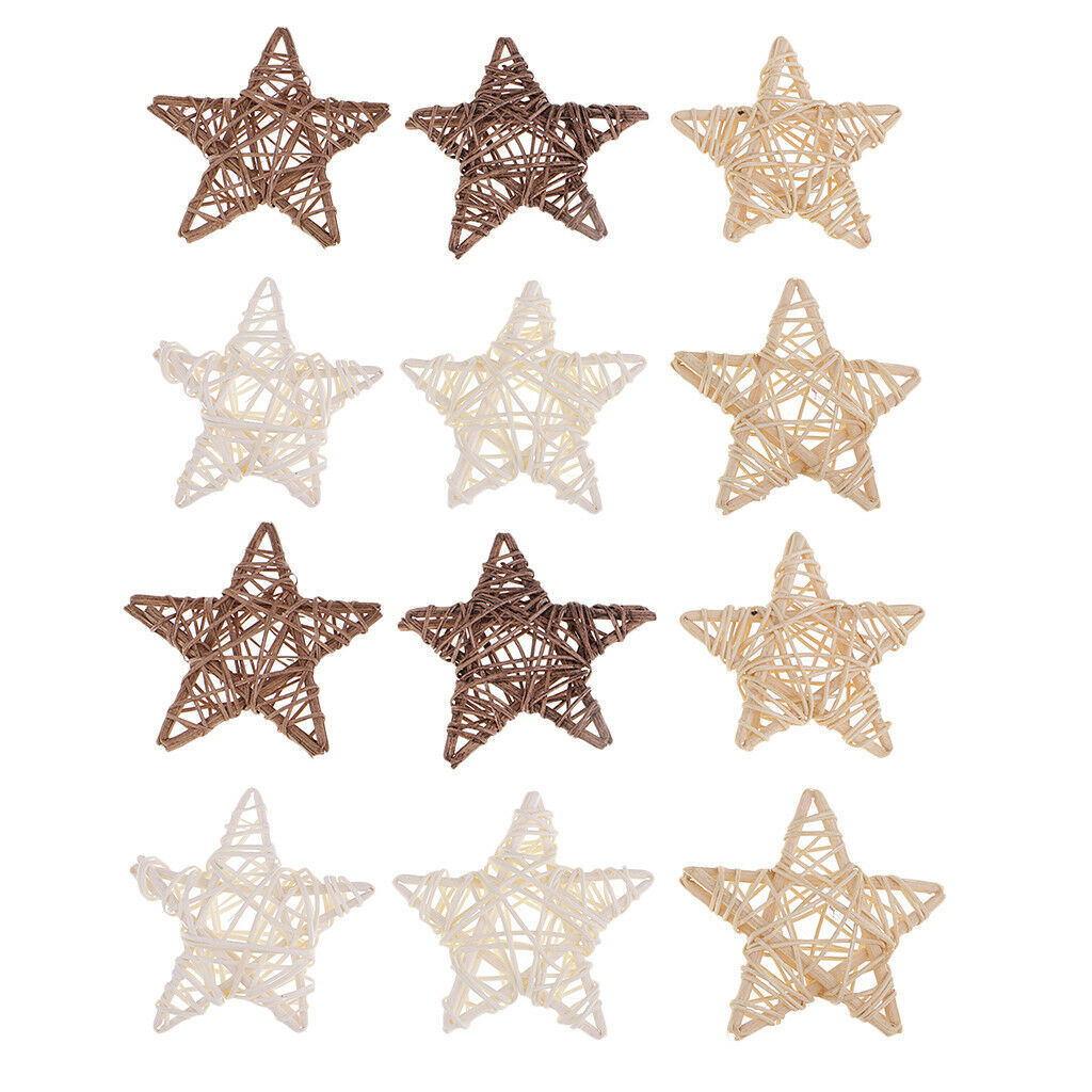 Rattan wicker stars