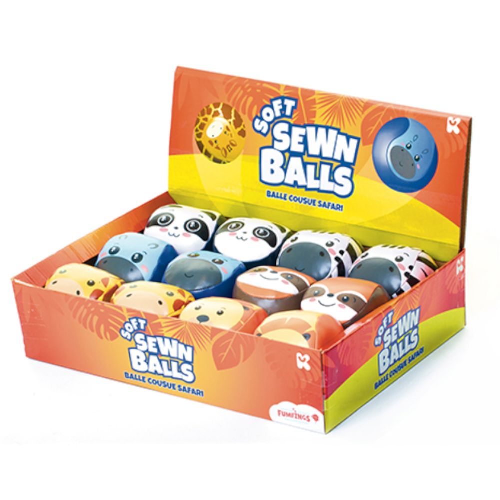 Soft sewn sensory ball SAFARI ANIMALS