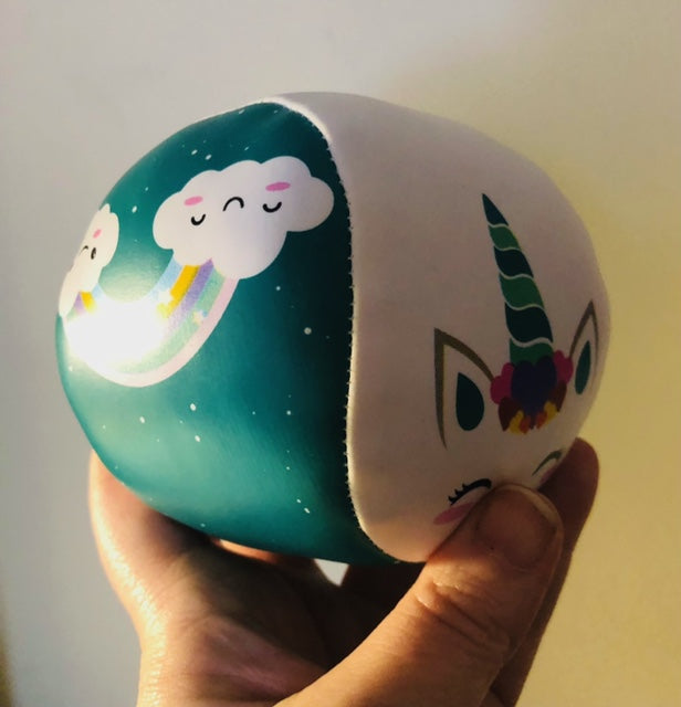 Soft sewn UNICORN padded ball