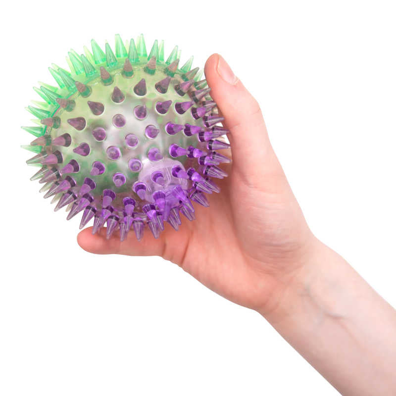 Large light up spikey sensory ball