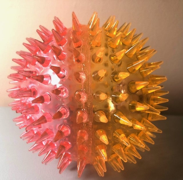 Large light up spikey sensory ball