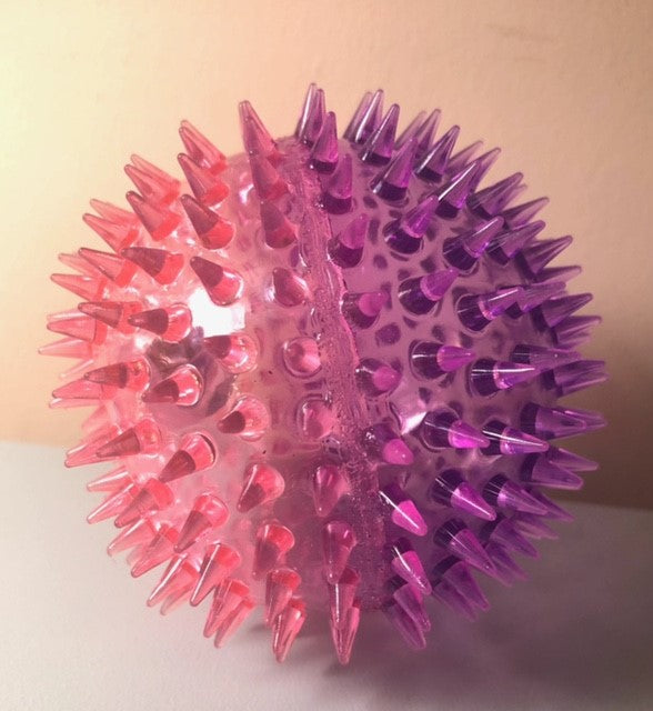 Large light up spikey sensory ball