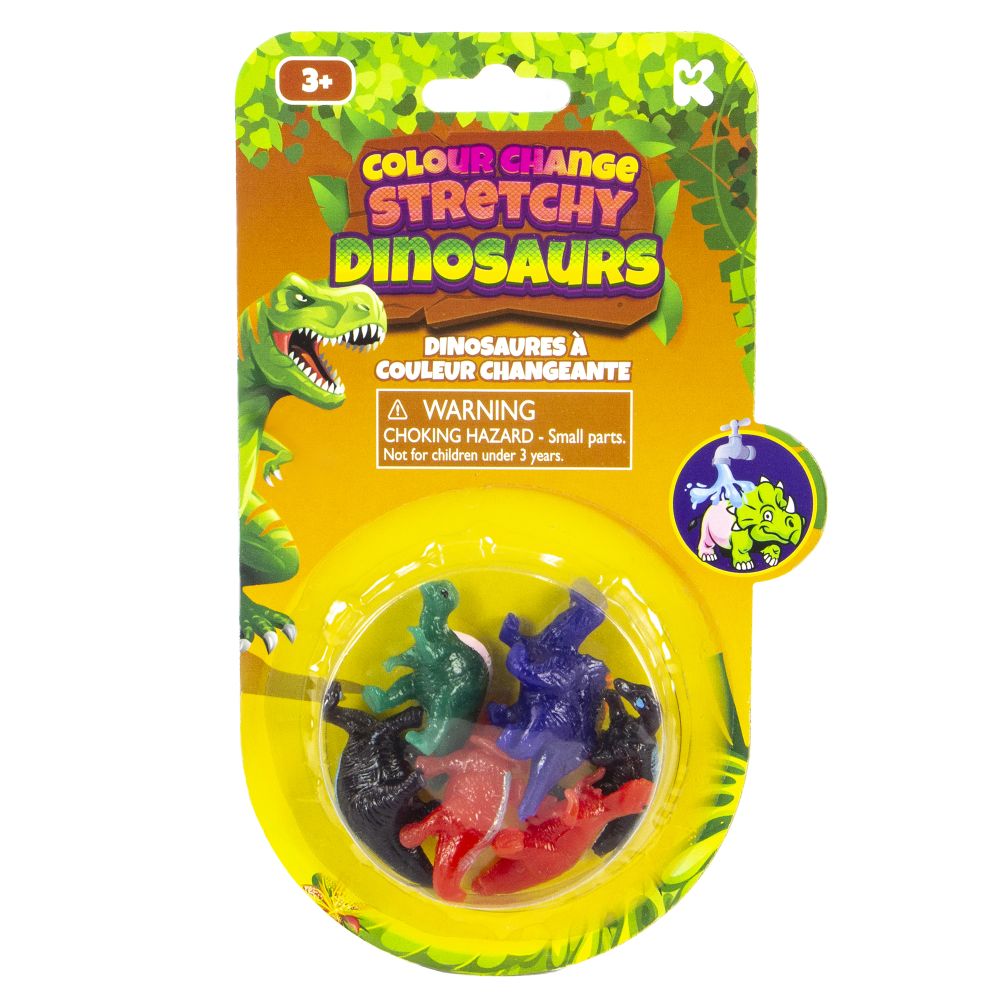 Colour Change mini stretchy dinosaurs