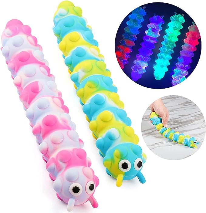 Large light up suction caterpillar popper