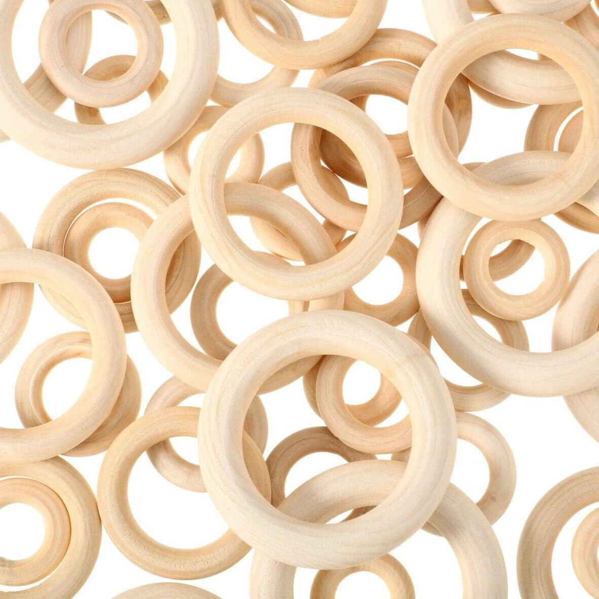 Wooden rings set of 5