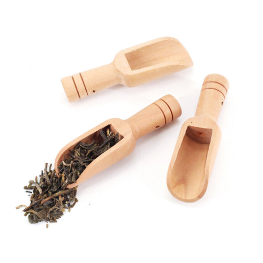 mini wooden scoop